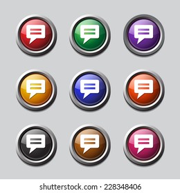 Message Colorful Vector Icon Design