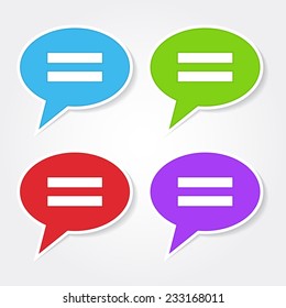 Message Colorful Vector Icon Design