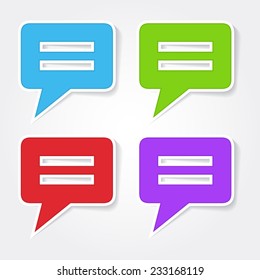 Message Colorful Vector Icon Design