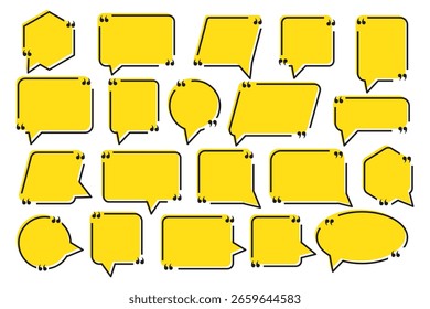Message comments chat box. Collection of speech bubbles, text boxes and conversation chats in comics. Vector set of speech bubbles.