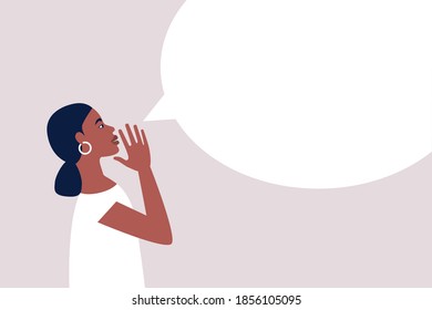Message and communication concept. Message announcement template. Vector illustration in a flat style