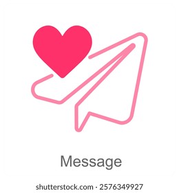 Message and communication icon concept