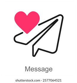 Message and communication icon concept