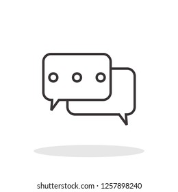Message / Communication outline icon in trendy flat style. Vector Illustration EPS 10.