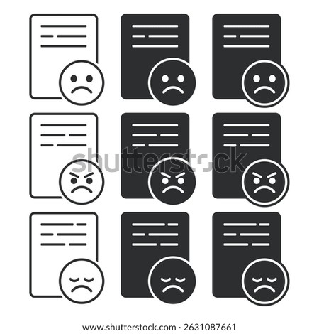 Message complaint icon. Illustration vector