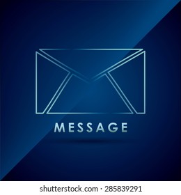 message concept design, vector illustration eps10 graphic 