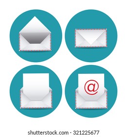 Message concept with Letter design, vector illustration eps 10