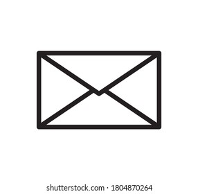 Message concept line icon. Linear message concept outline symbol design. This simple element illustration can be used for web and mobile.