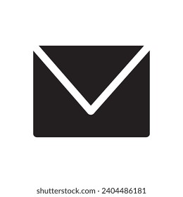 message design, contact message symbol, in solid style, vector illustration