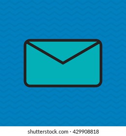 message design. email icon. Colorful illustration , vector