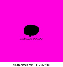 message dialog icon sign signifier vector