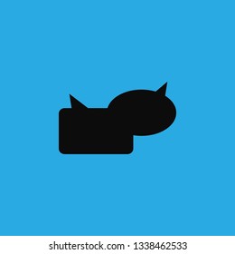 message dialog icon vector