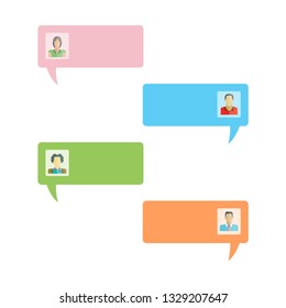 message dialog with user people