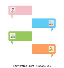 message dialog with user people