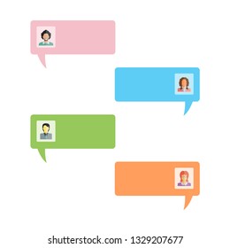 message dialog with user people