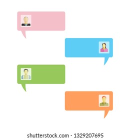 message dialog with user people
