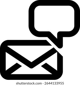 Message, Email, Chat Outline Icon