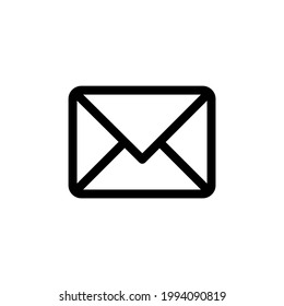 Message Email Icon Isolated On White Background. Png And Vector Eps 10