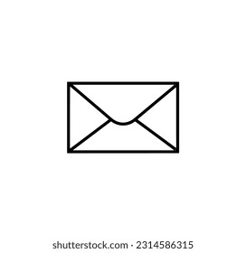 Nachricht oder E-Mail-Symbol, Vektorgrafik bearbeitet