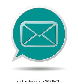 Message email SMS icon abstract vector symbol