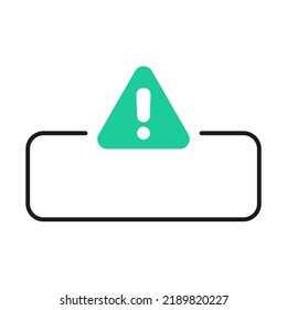 Message empty frame - vector design, isolated on white background.