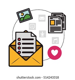 message envelope and communications related icons image 