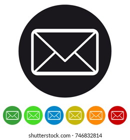 Message envelope icon for apps and websites