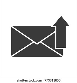 message envelope icon out going with an arrow