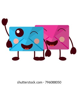 message envelope kawaii icon image 