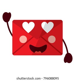message envelope kawaii icon image 