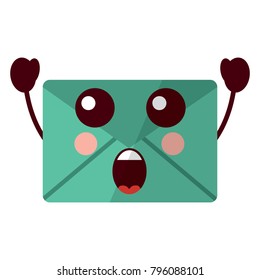 message envelope kawaii icon image 