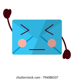 message envelope kawaii icon image 