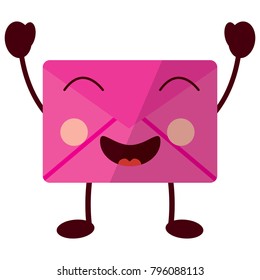 message envelope kawaii icon image 