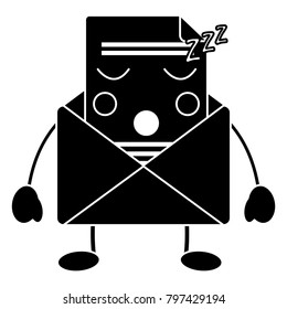 message envelope kawaii icon image 