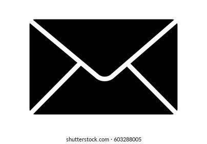 Message envelope or letter envelope flat vector icon for apps and websites