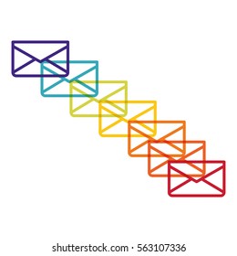 message envelope mail icon image vector illustration design 