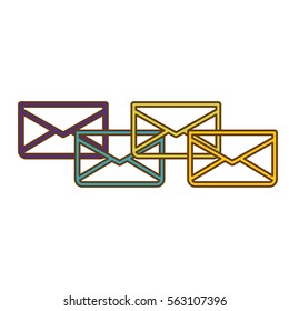 message envelope mail icon image vector illustration design 