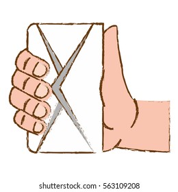 message envelope mail icon image sketch style  vector illustration design 