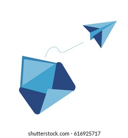 Message from an envelope - Paper airplane message