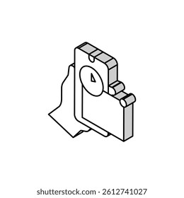 message ephemeral isometric icon vector. message ephemeral sign. isolated symbol illustration
