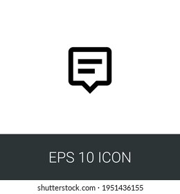 Message eps 10 simple icon