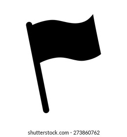 Message flag or medical flag flat vector icon for apps and websites