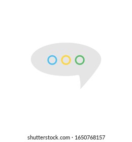 Message flat icon vector - Incoming message flat icon vector