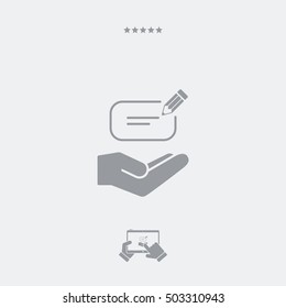 Message flat single icon