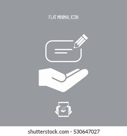 Message flat single icon