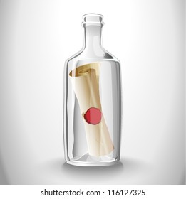 Message in a glass bottle high quality