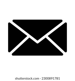 message glyph icon illustration vector graphic