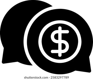 message glyph icon illustration vector