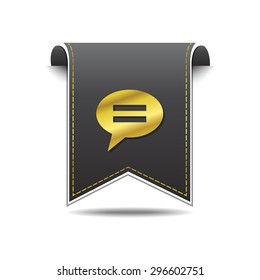 Message golden Vector Icon Design