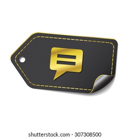 Message Golden Vector Icon Design